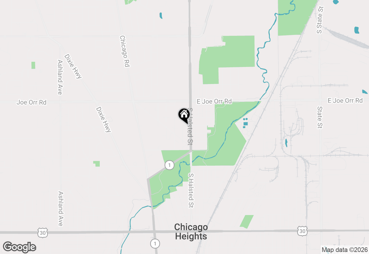 Map of 723 Grant Avenue #3C, Chicago Heights, IL 60411