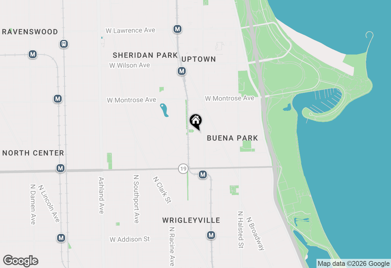 Map of 4149 N Kenmore Avenue #2S, Chicago, IL 60613