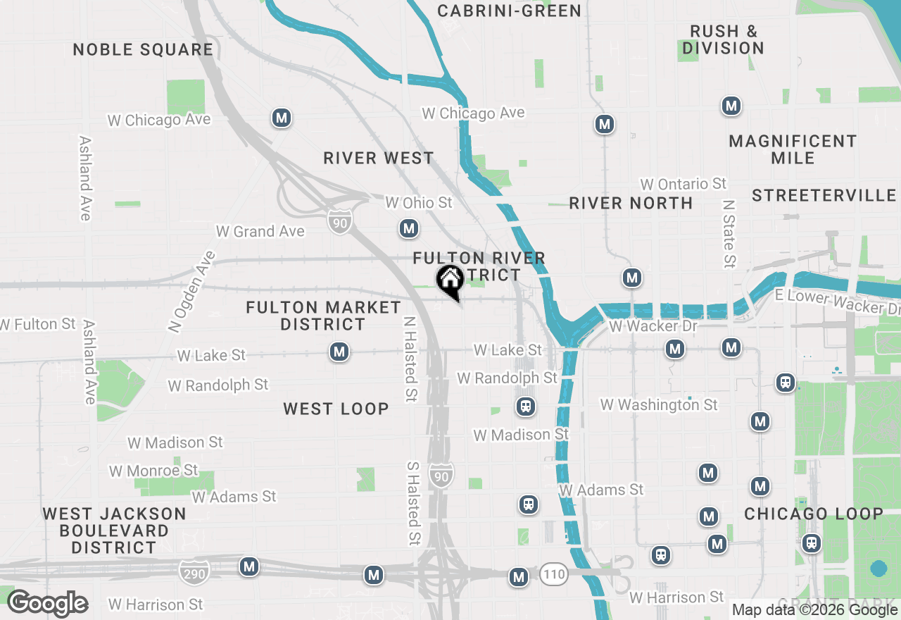 Map of 660 W Wayman Street #302B, Chicago, IL 60661