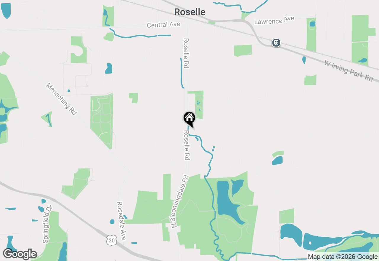 Map of 640 Walnut Oaks Drive, Roselle, IL 60172
