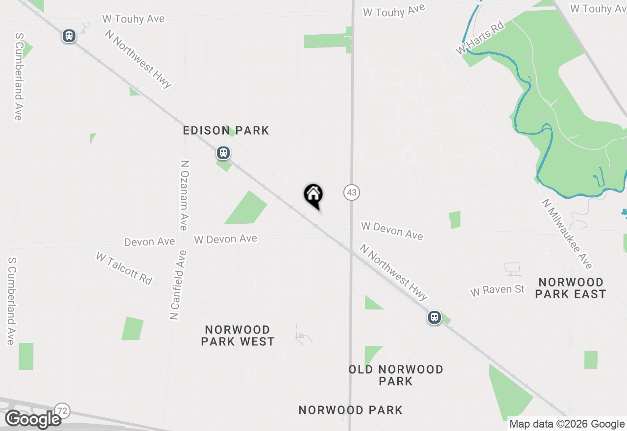 Map of 6490 N Northwest Highway #3B, Chicago, IL 60631