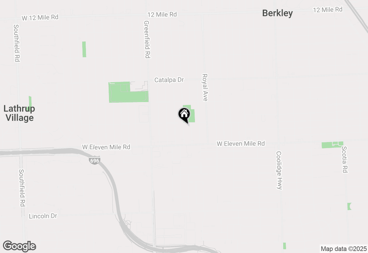 Map of 1976 Bacon Avenue, Berkley, MI 48072