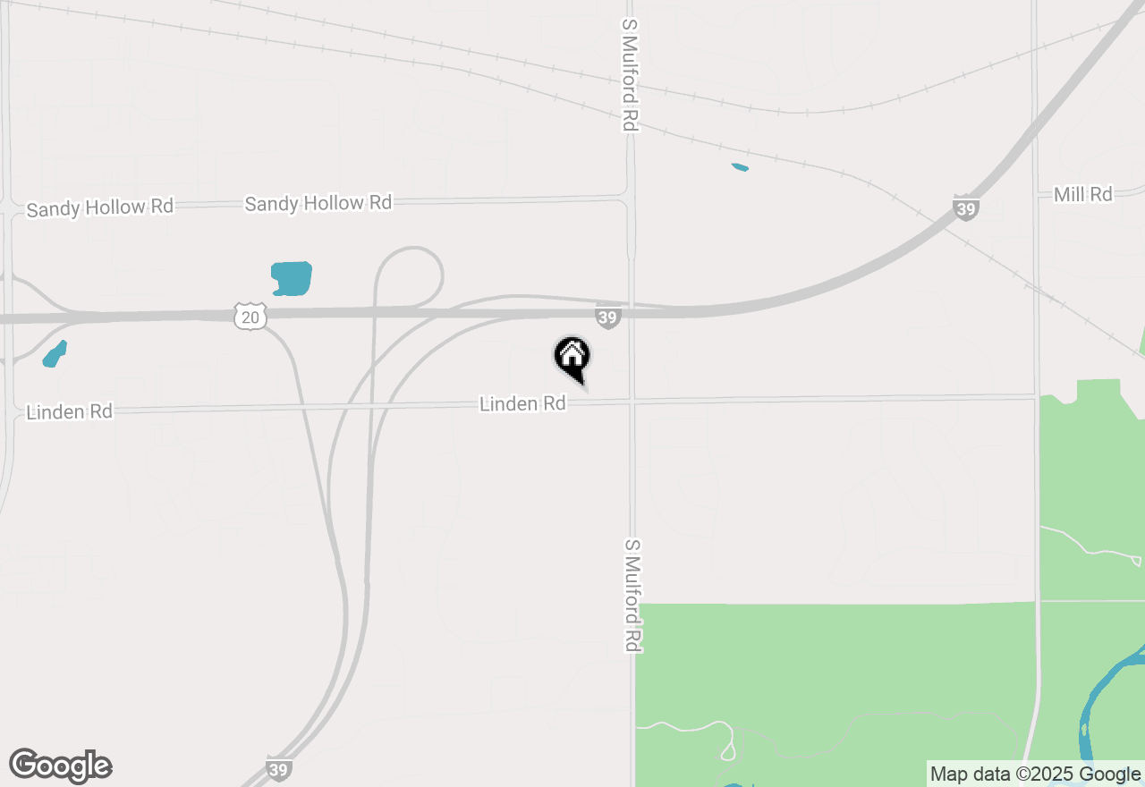 Map of 5876 Linden Road, Rockford, IL 61109