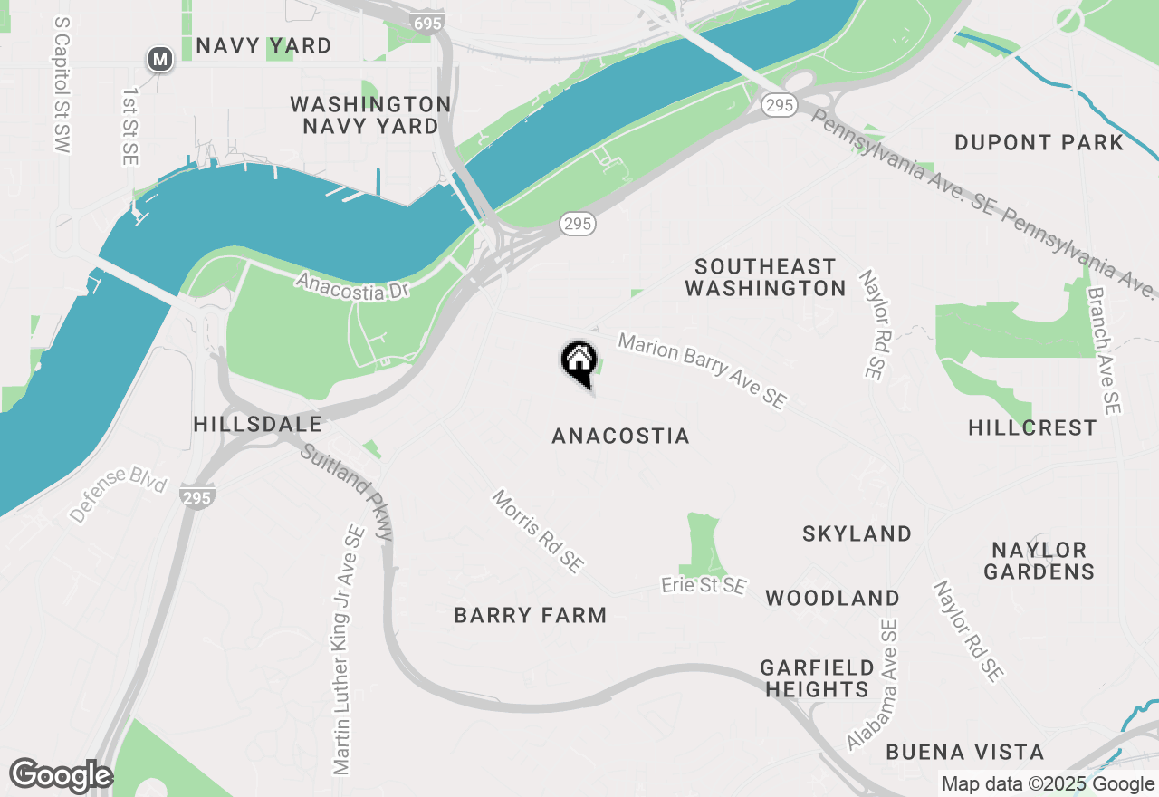 Map of 1434 W Street Se, Washington, DC 20020