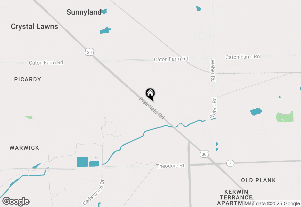 Map of 2024 Plainfield Road, Crest Hill, IL 60403