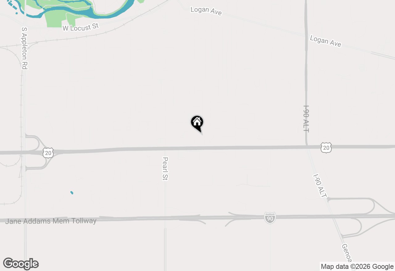 Map of 1636 Whitney Boulevard, Belvidere, IL 61008