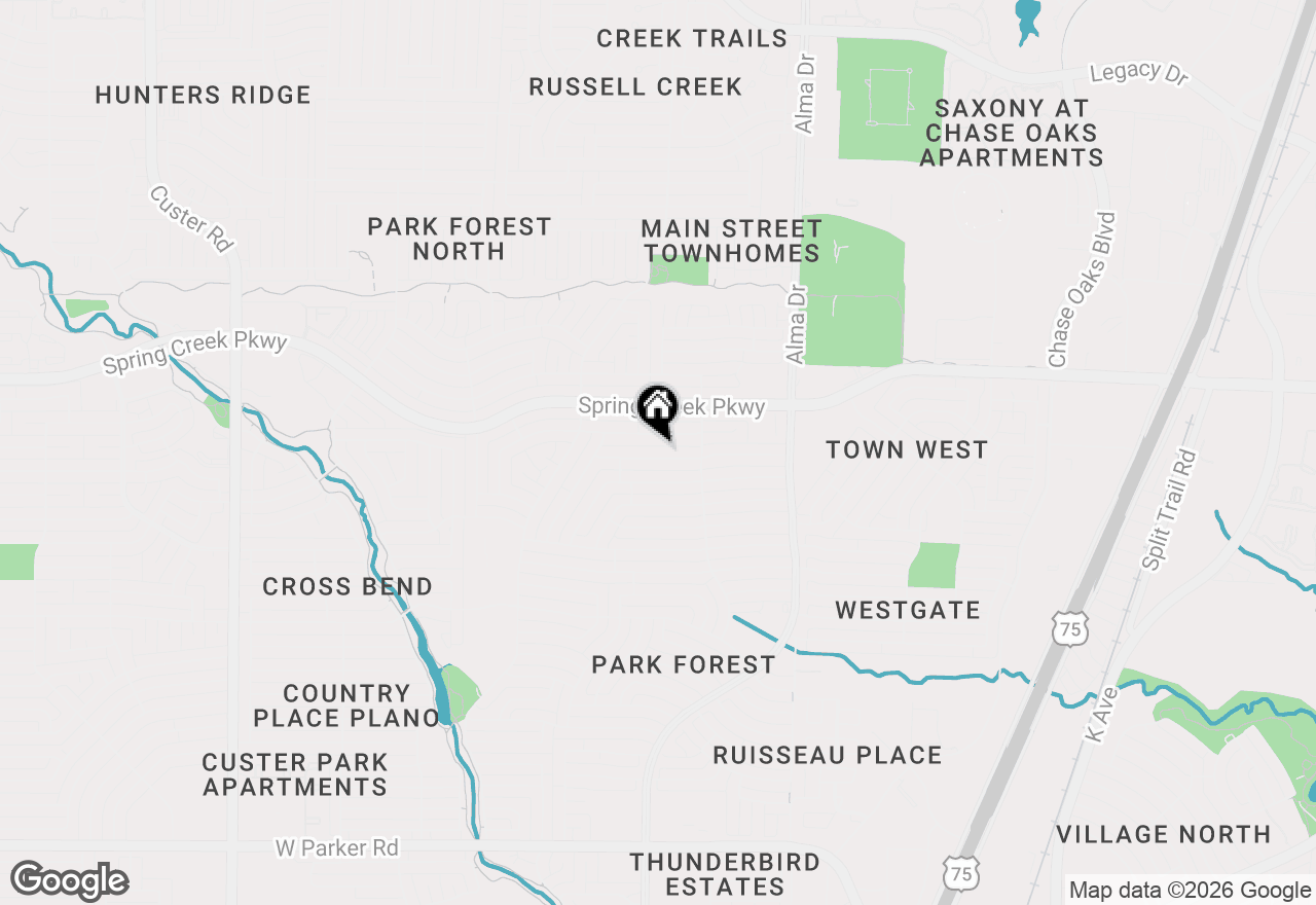 Map of 1113 Mossvine Drive, Plano, TX 75023