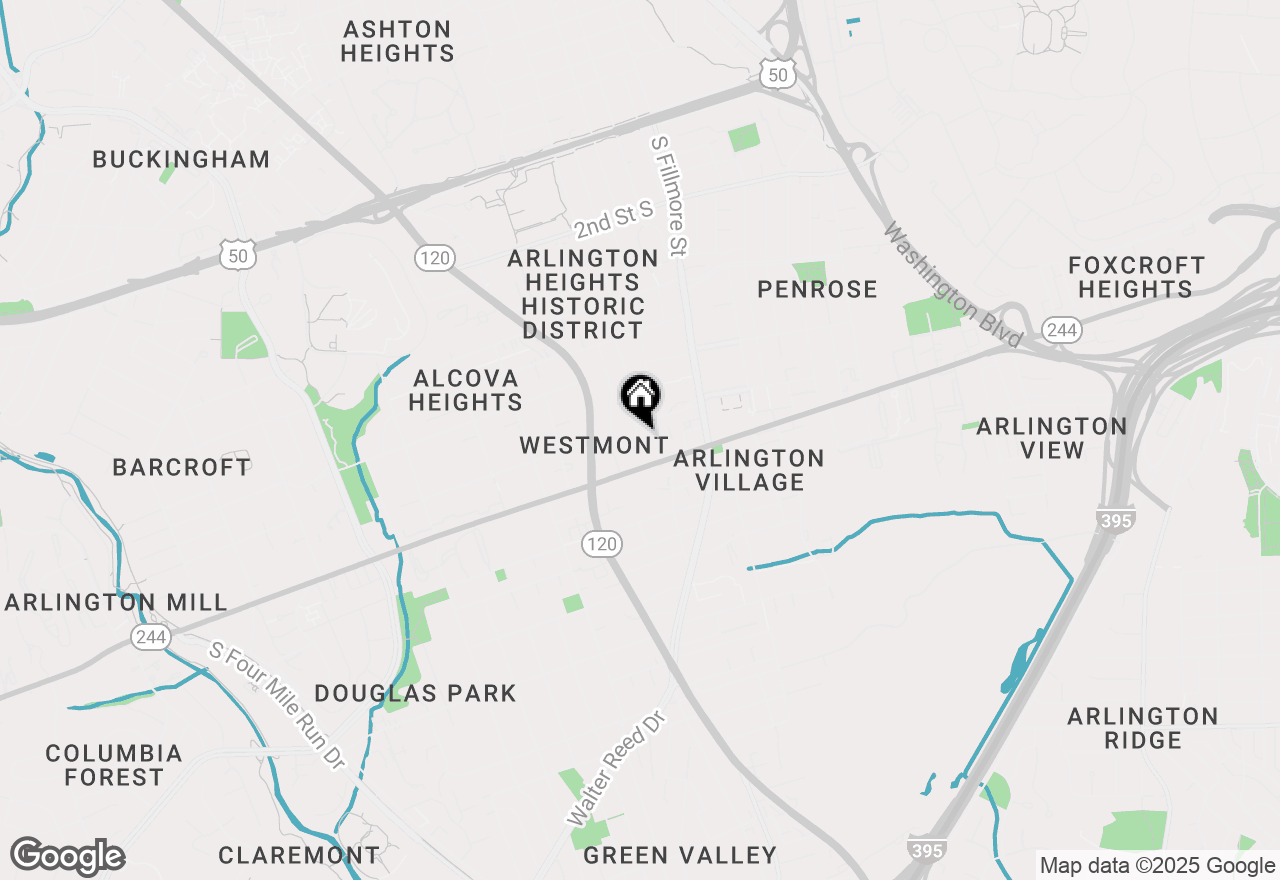 Map of 909 S Irving Street, Arlington, VA 22204