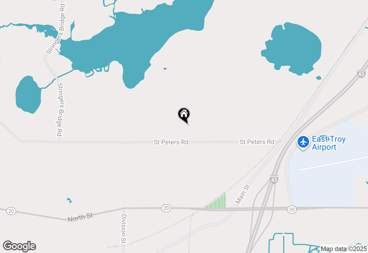 Map of 2684 Mapleton Ave, East Troy, WI 53120