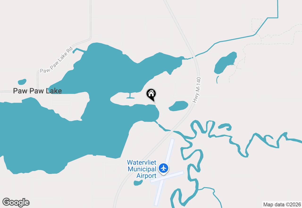 Map of 8568 Lake Avenue, Watervliet, MI 49098