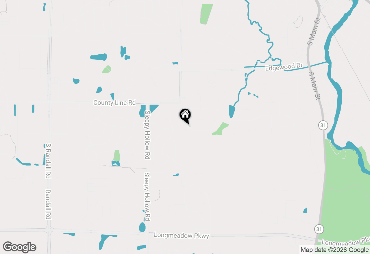 Map of 14 Hampton Court, Algonquin, IL 60102