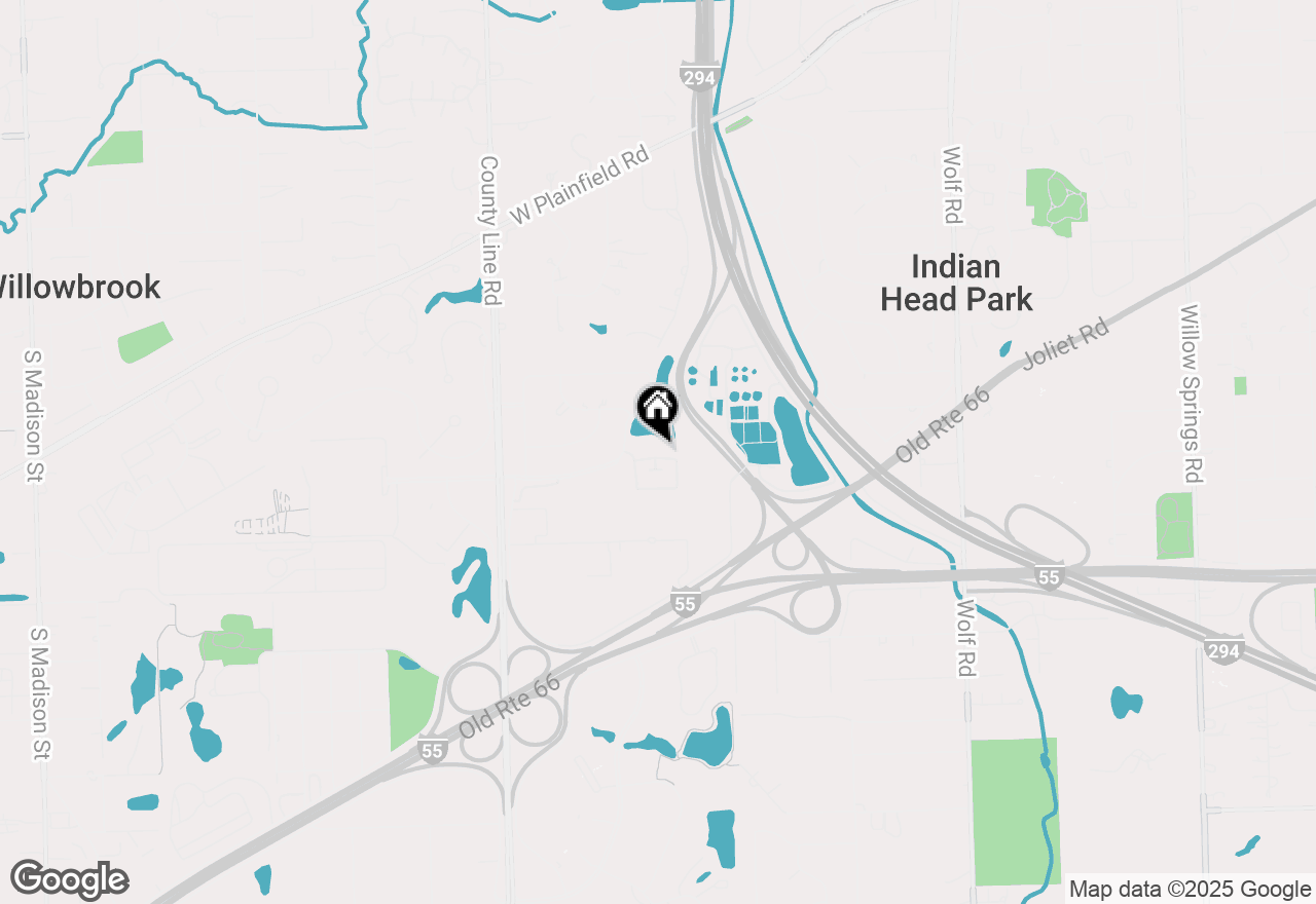 Map of 5 N Old Mill Lane, Burr Ridge, IL 60527