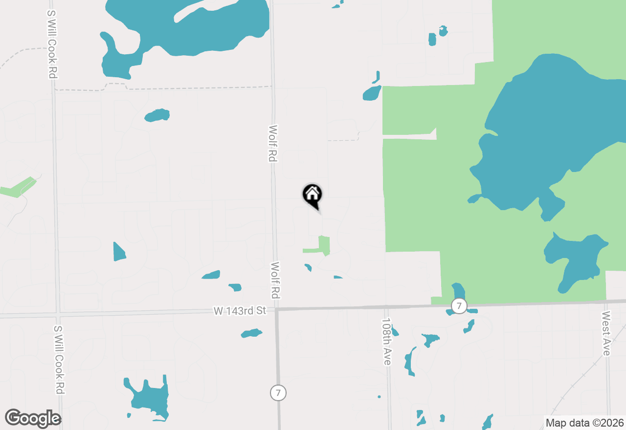 Map of 13935 Bunratty Drive, Orland Park, IL 60467