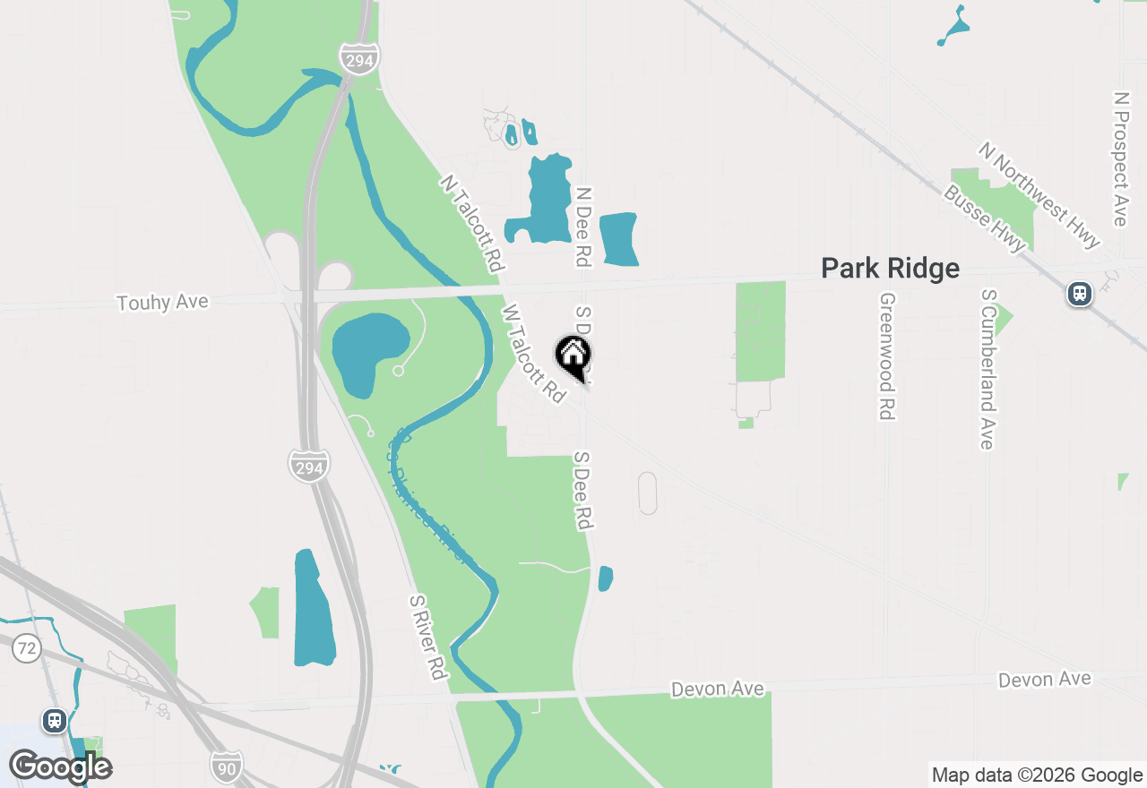 Map of 2300 W Talcott Road #1A1, Park Ridge, IL 60068