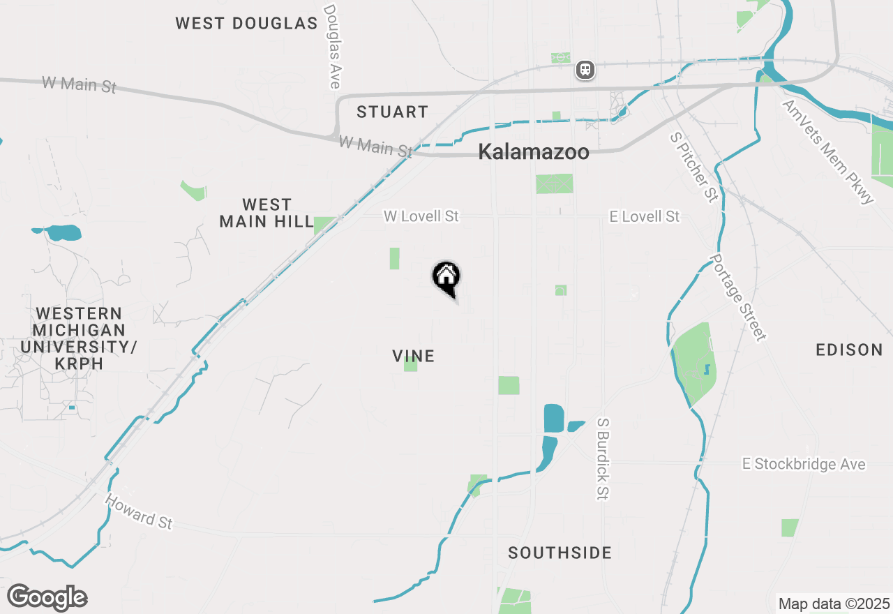 Map of 716 Oak Street, Kalamazoo, MI 49007
