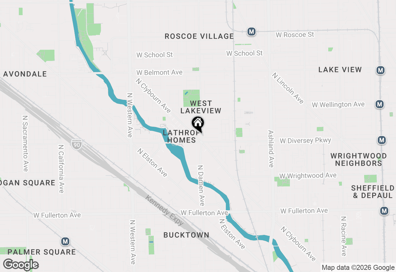 Map of 2817 N Clybourn Avenue #G, Chicago, IL 60618