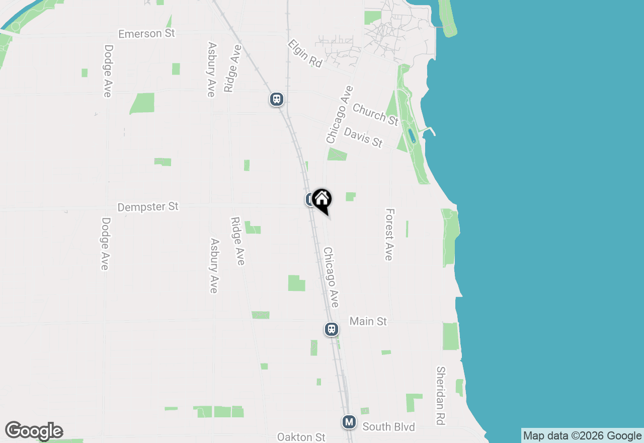 Map of 1224 Chicago Avenue #405, Evanston, IL 60202