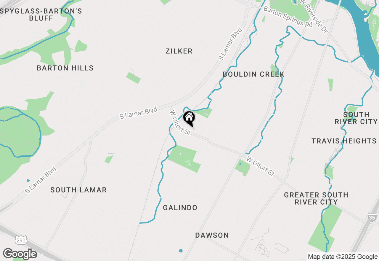 Map of 1206 W Oltorf St, Austin, TX 78704