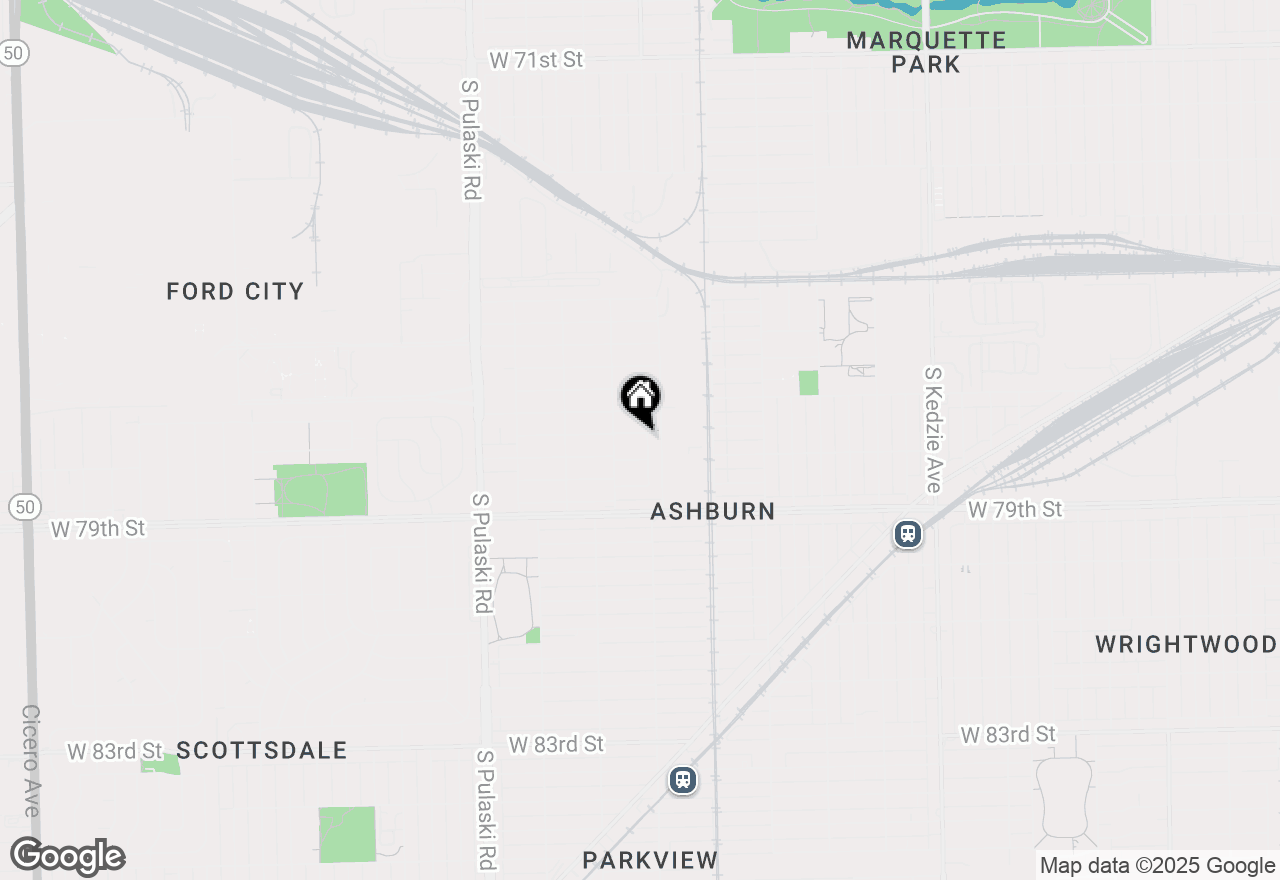 Map of 3721 W 77th Place, Chicago, IL 60652