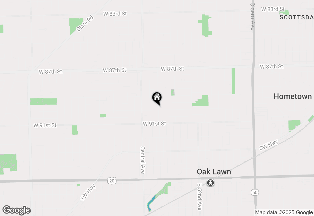 Map of 5500 W 90th Street, Oak Lawn, IL 60453