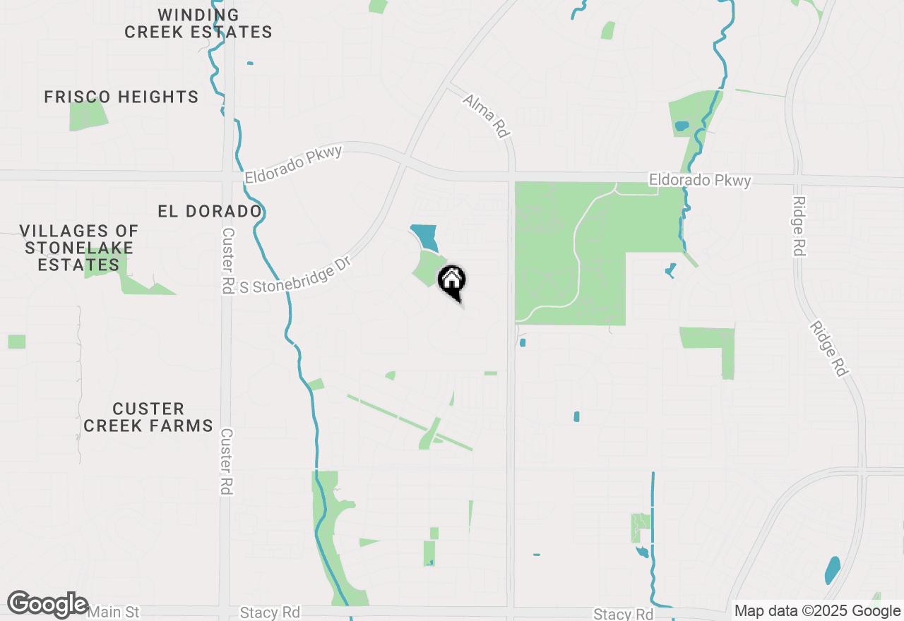 Map of 3425 Estes Park Lane, Mckinney, TX 75070