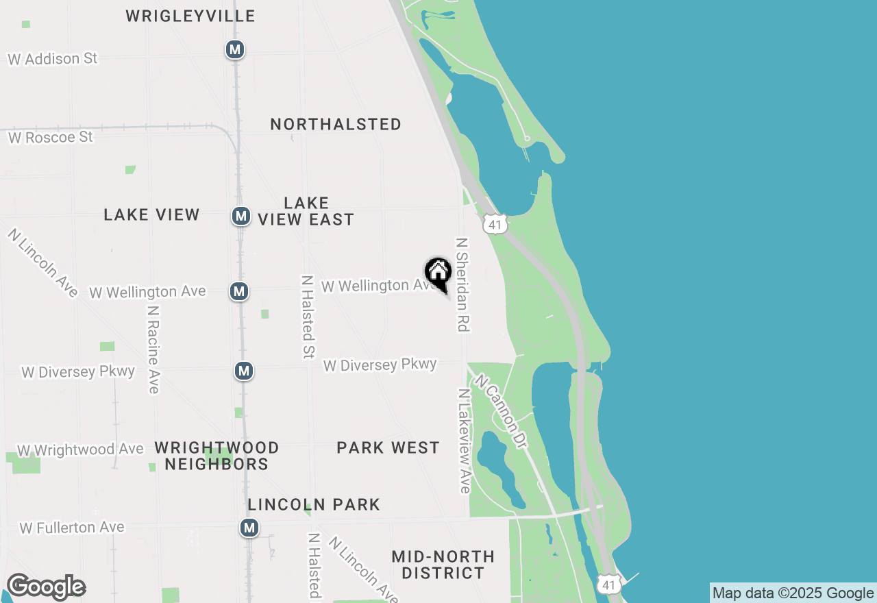 Map of 438 W Oakdale Avenue #2, Chicago, IL 60657