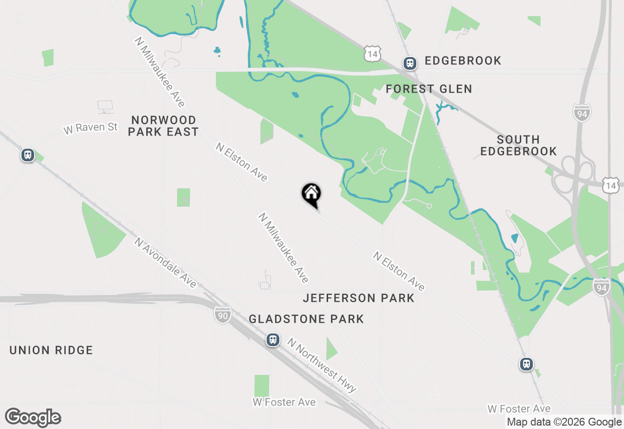 Map of 5870 N Elston Avenue #1, Chicago, IL 60646