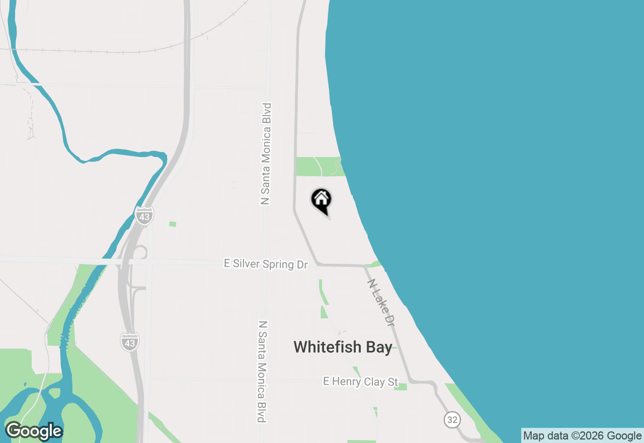 Map of 637 E Carlisle Ave, Whitefish Bay, WI 53217