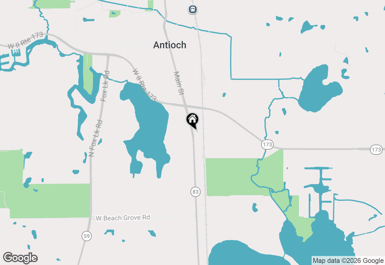 Map of 1255 Main Street, Antioch, IL 60002