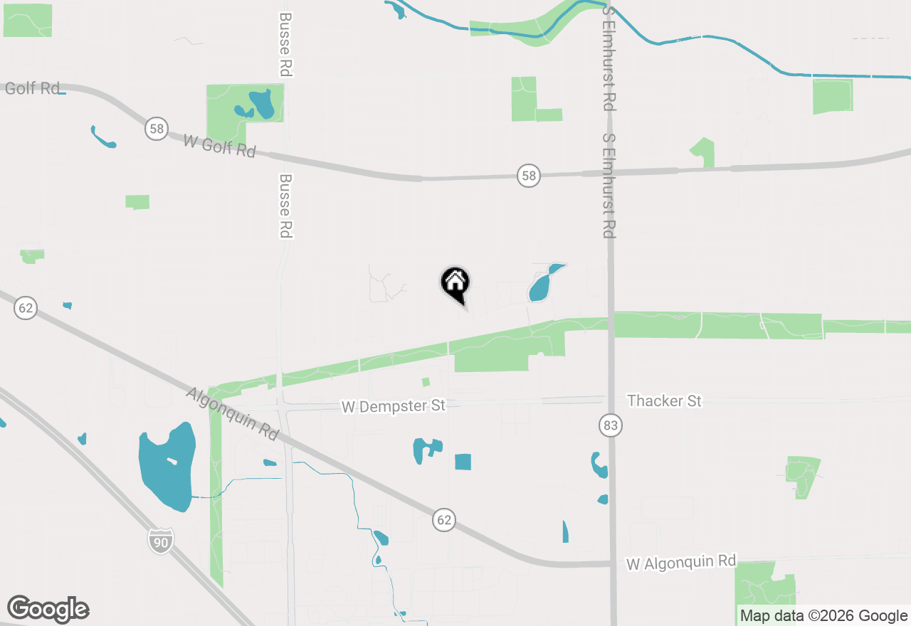 Map of 1328 Dove Court, Mount Prospect, IL 60056
