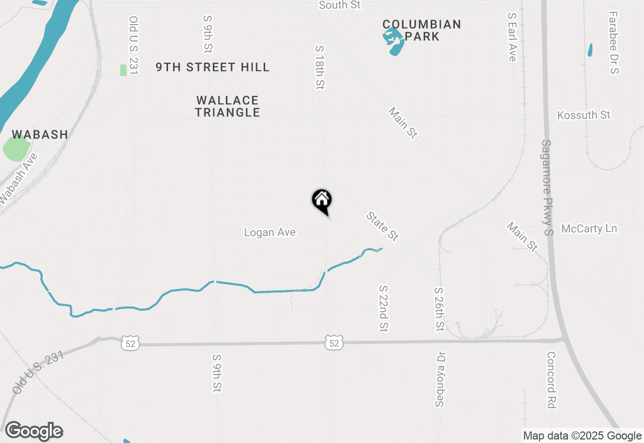 Map of 1410 S 18th Street, Lafayette, IN 47905