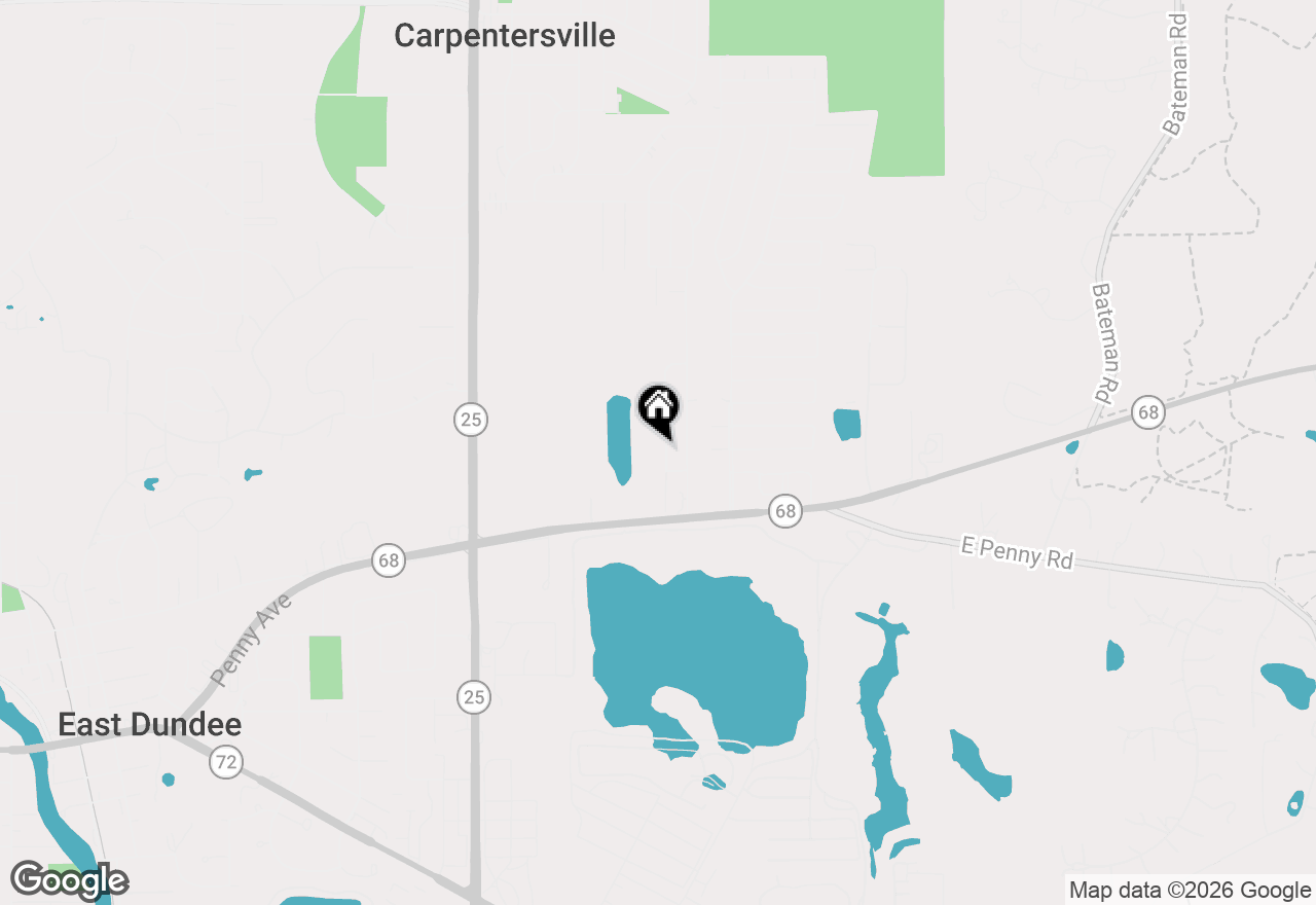 Map of 222 Harrison Street, Carpentersville, IL 60110