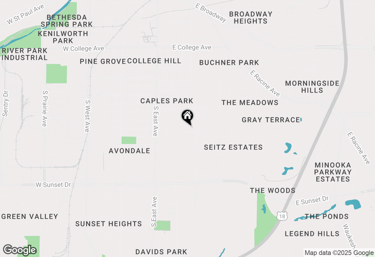 Map of 420 E Roberta Ave, Waukesha, WI 53186