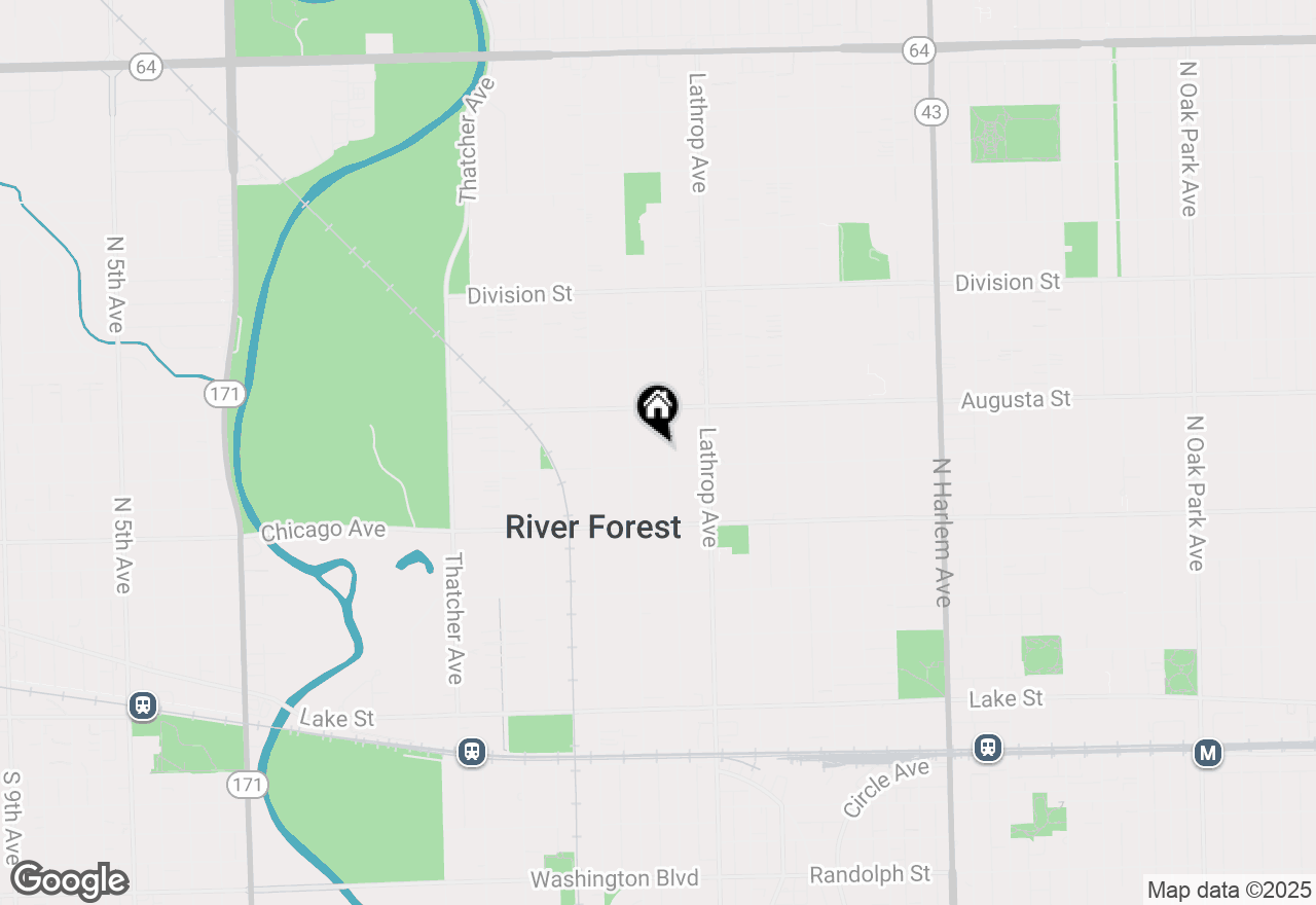 Map of 914 Ashland Avenue, River Forest, IL 60305