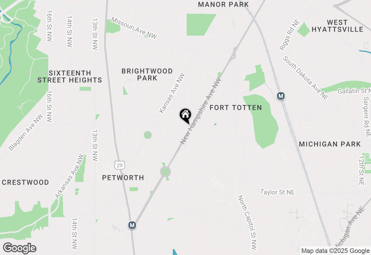 Map of 4725 3rd Place Nw #2, Washington, DC 20011