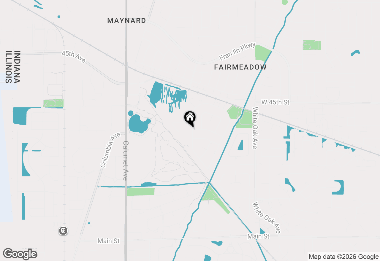 Map of 9838 Redbud Road, Munster, IN 46321
