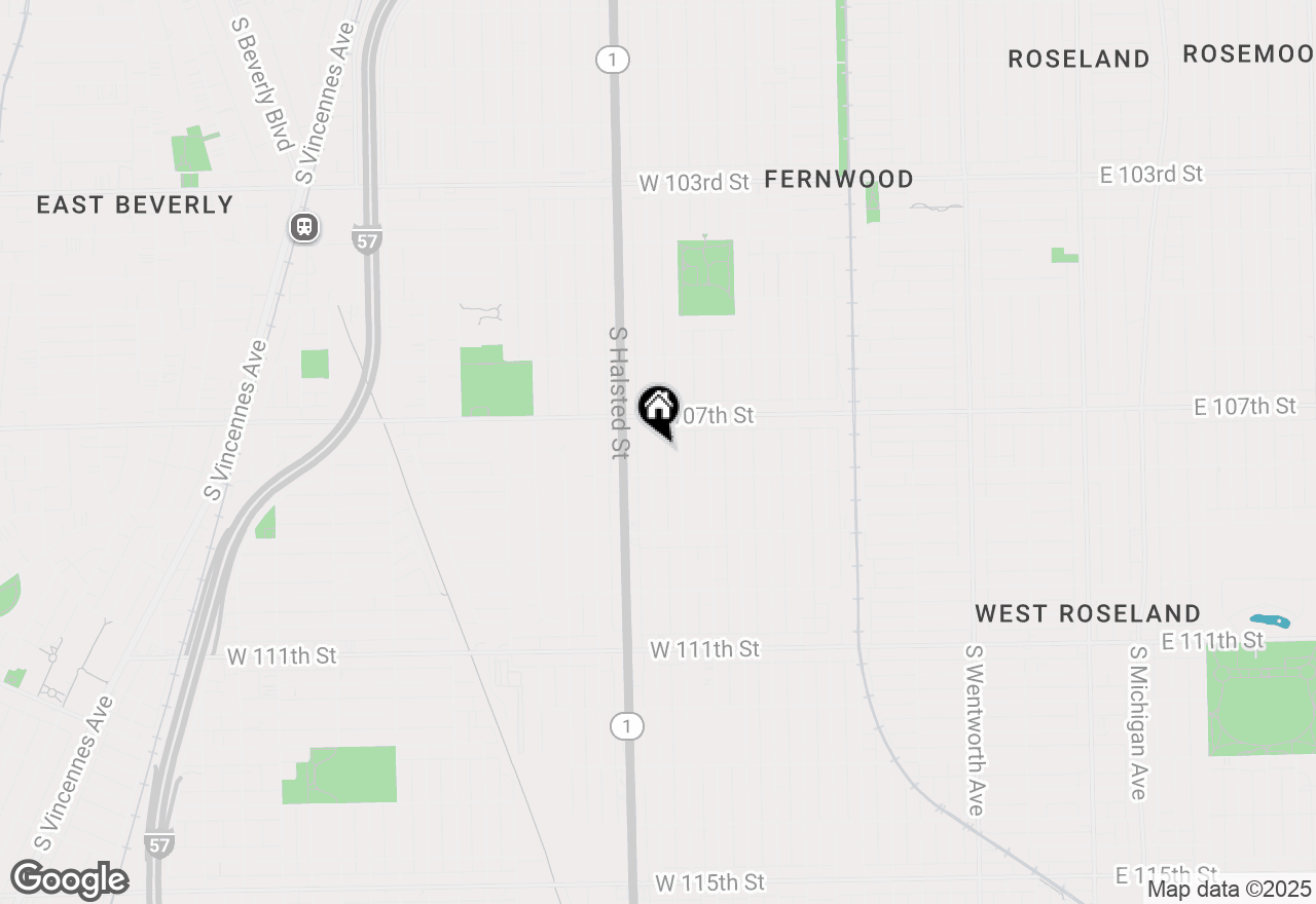 Map of 10737 S Emerald Avenue, Chicago, IL 60628