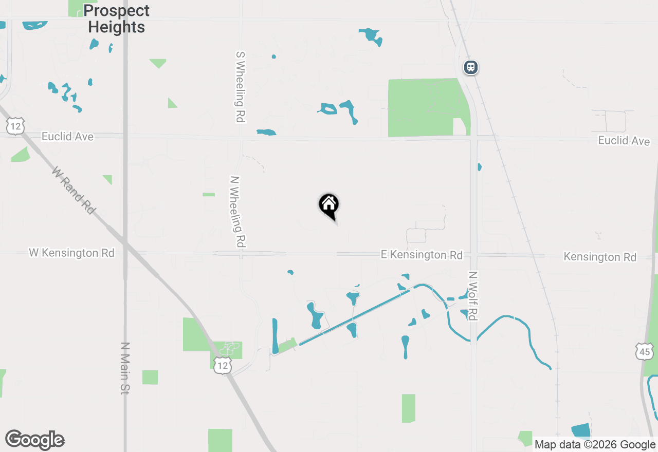 Map of 908 N Hemlock Lane, Mount Prospect, IL 60056