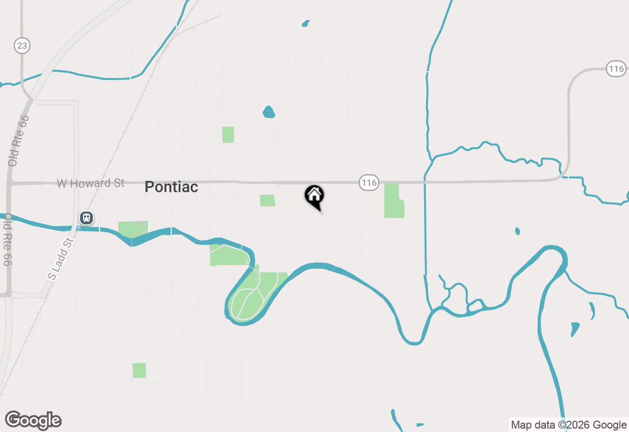 Map of 929 E Water Street, Pontiac, IL 61764