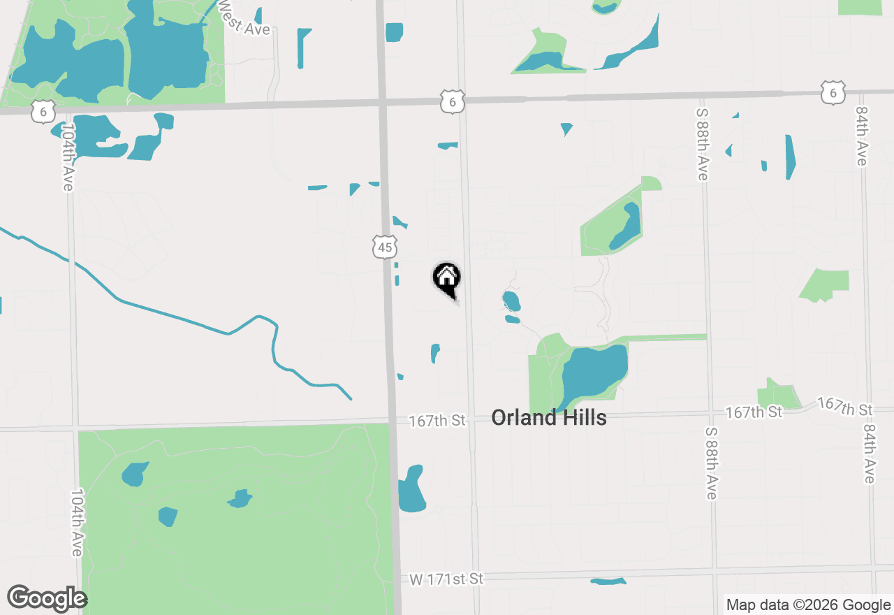 Map of 9430 Debbie Lane, Orland Park, IL 60467