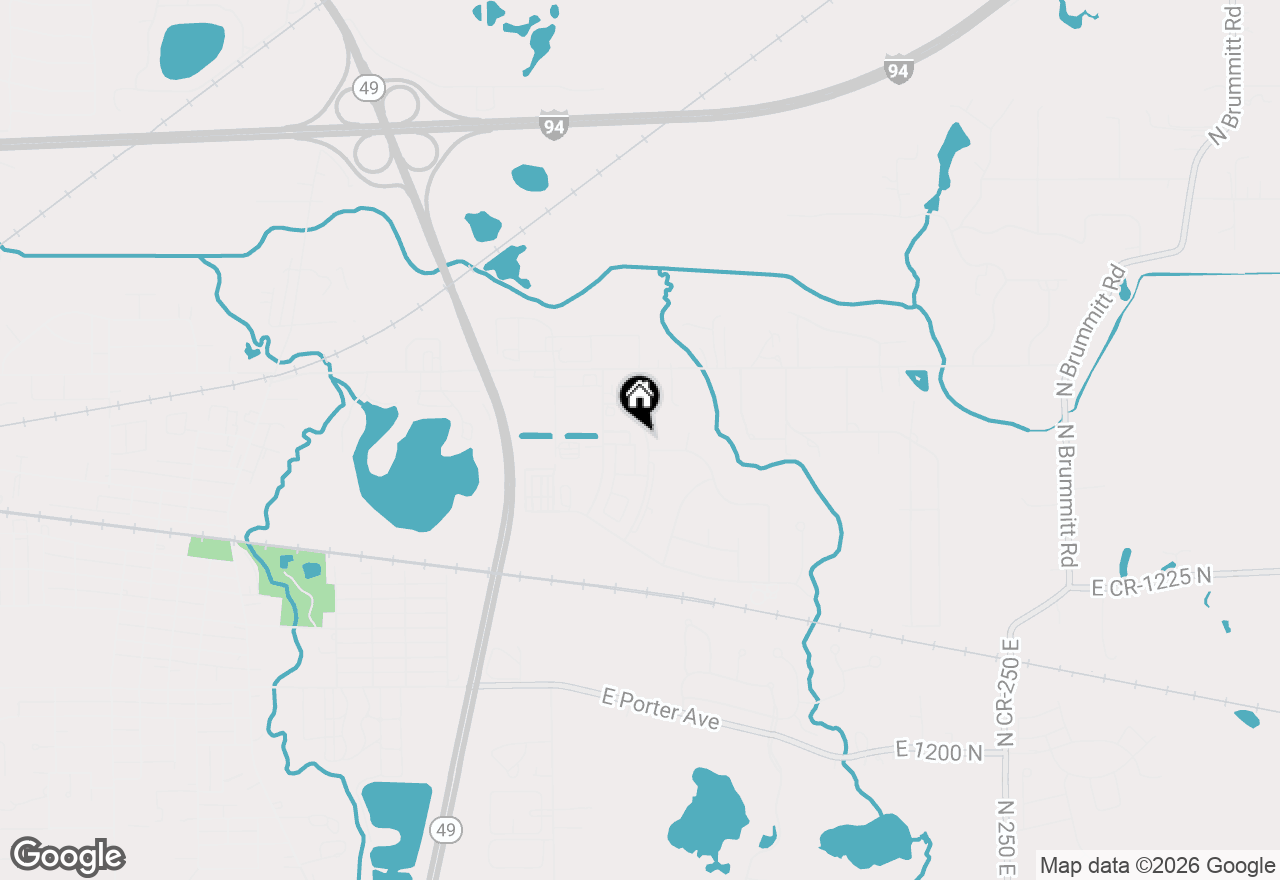 Map of 399 Conestoga Drive, Chesterton, IN 46304