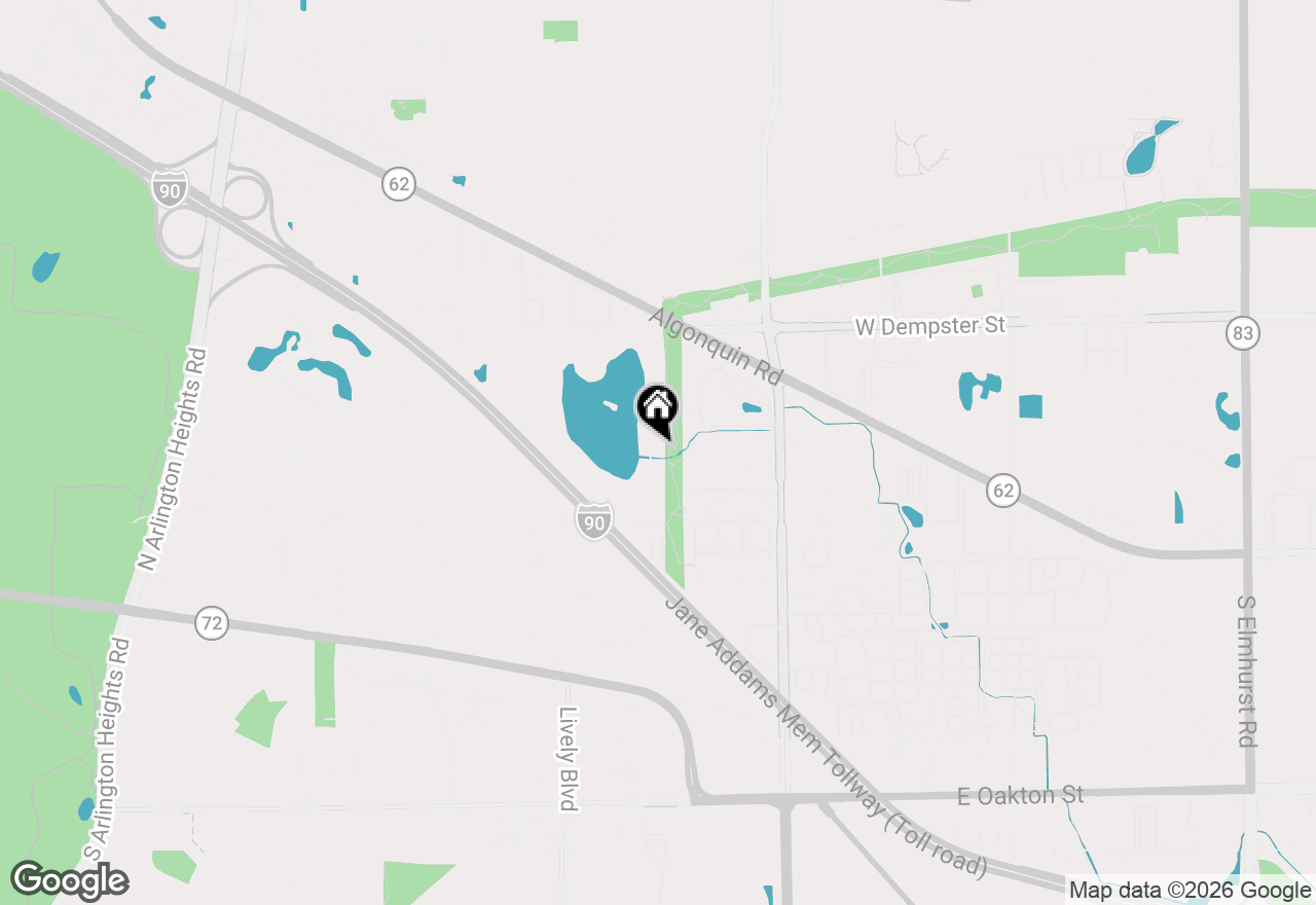 Map of 2843 S Briarwood Drive E, Arlington Heights, IL 60005