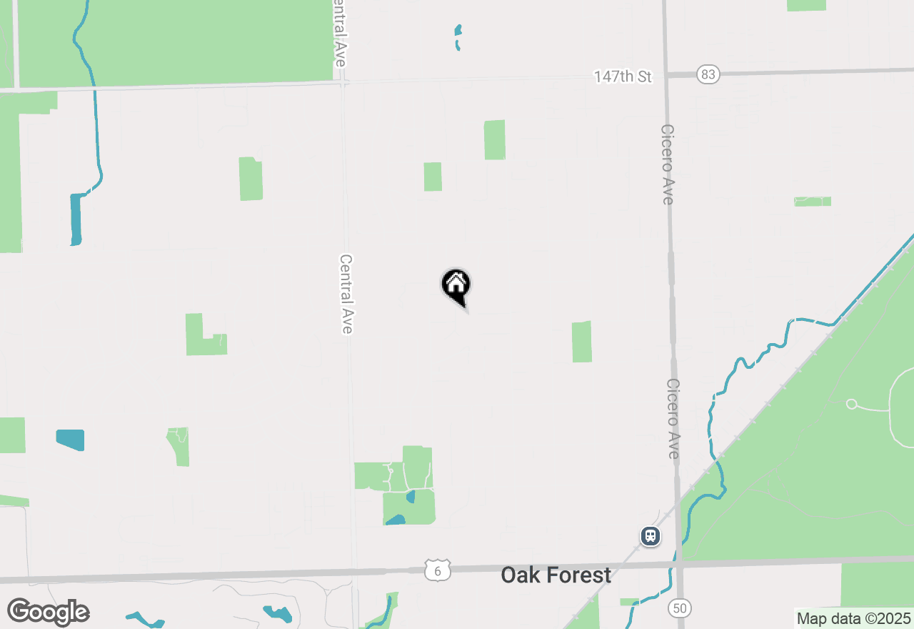 Map of 15247 Creekside Drive #29C, Oak Forest, IL 60452