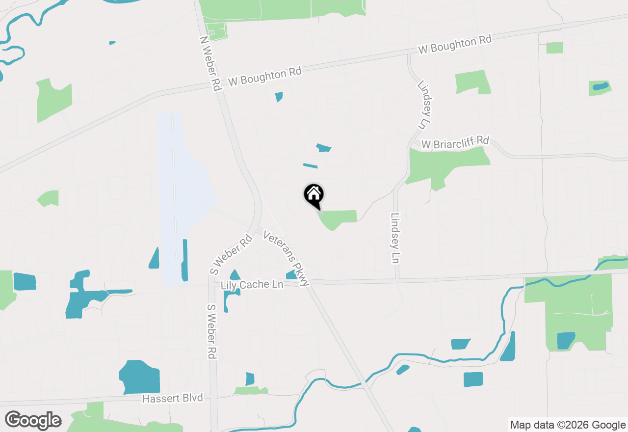 Map of 1070 Lily Field Lane, Bolingbrook, IL 60440