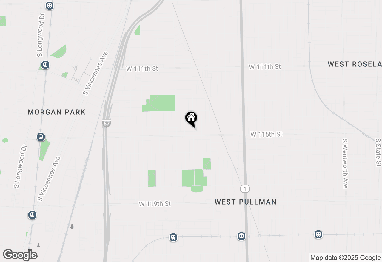 Map of 11442 S Aberdeen Street, Chicago, IL 60643