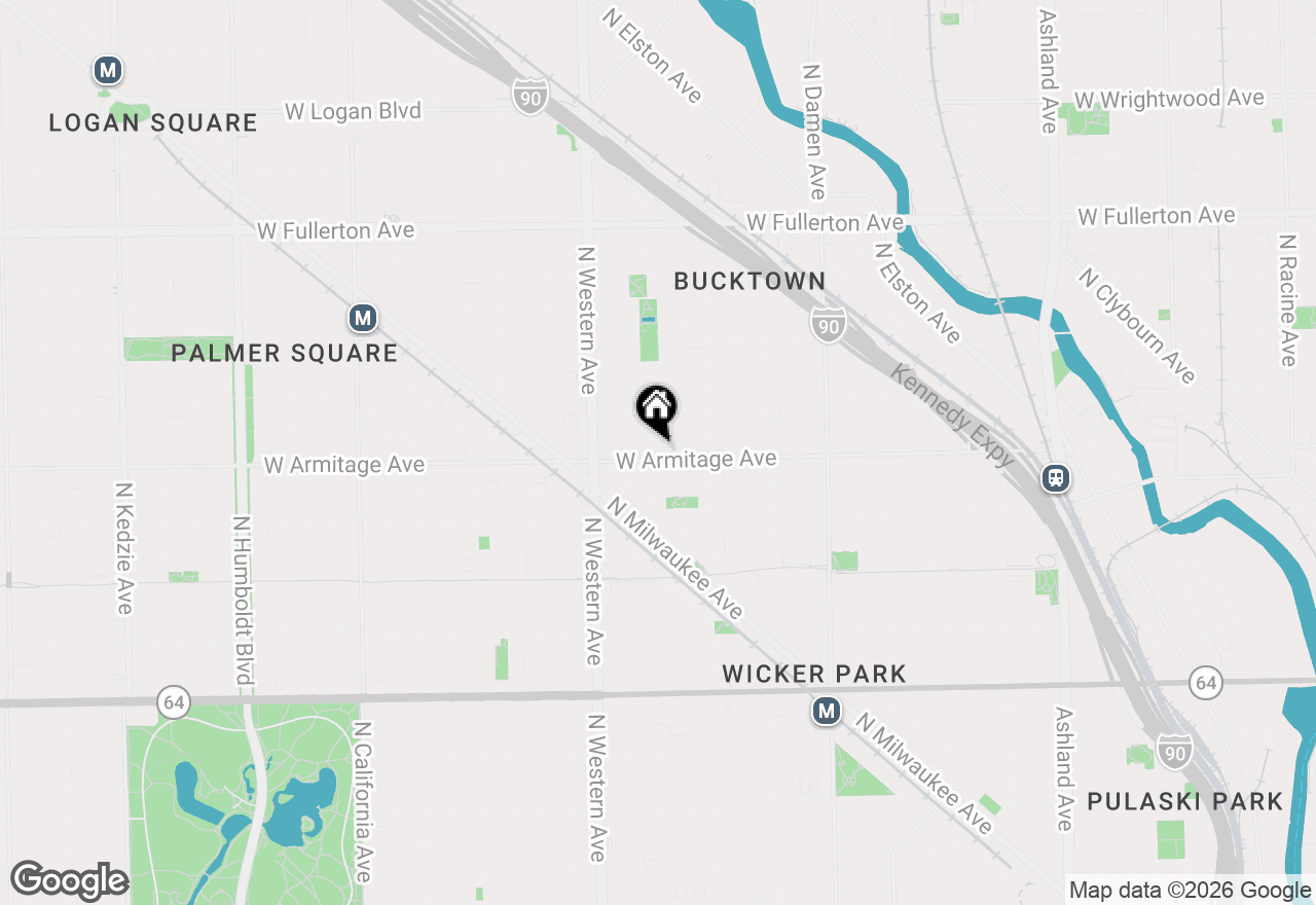 Map of 2007 N Oakley Avenue, Chicago, IL 60647
