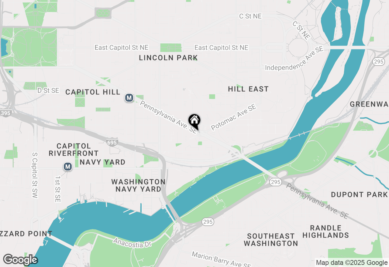 Map of 1391 Pennsylvania Avenue Se #403, Washington, DC 20003