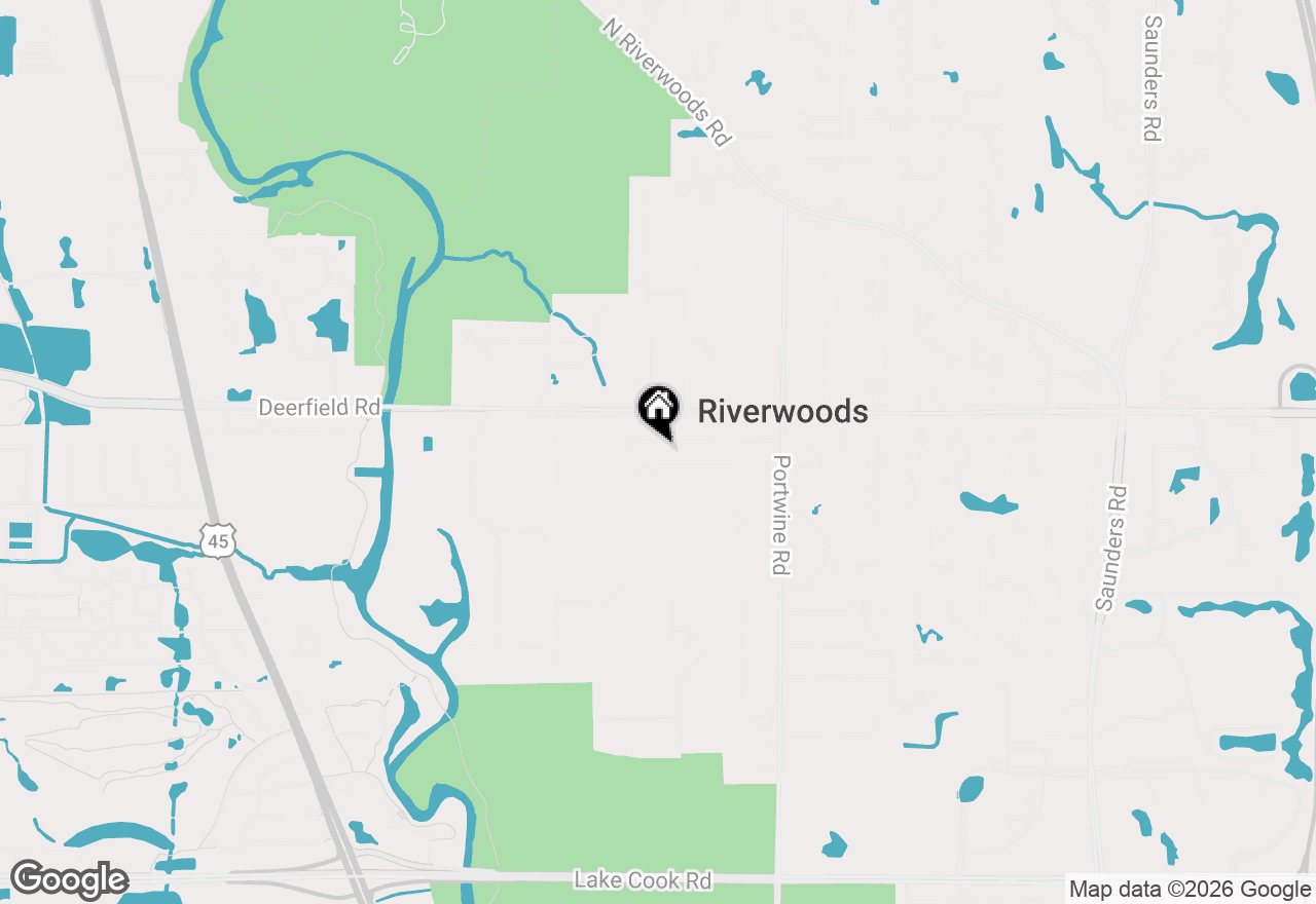 Map of 2975 Arrowwood Trail, Riverwoods, IL 60015