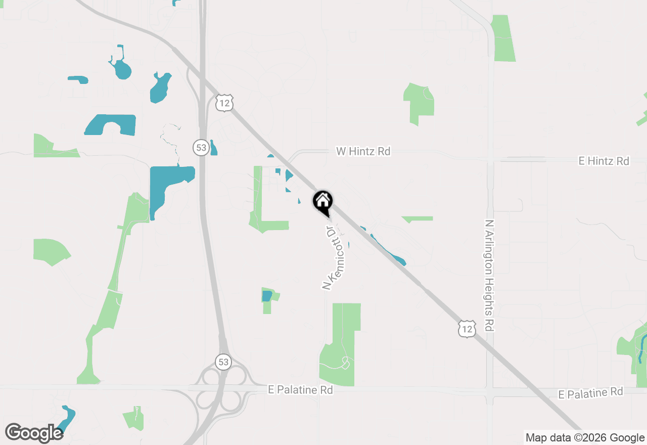 Map of 902 W Alleghany Drive #2A, Arlington Heights, IL 60004