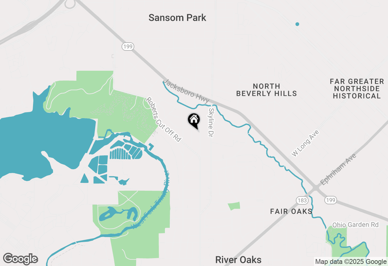 Map of 2116 Andover Street, Fort Worth, TX 76114